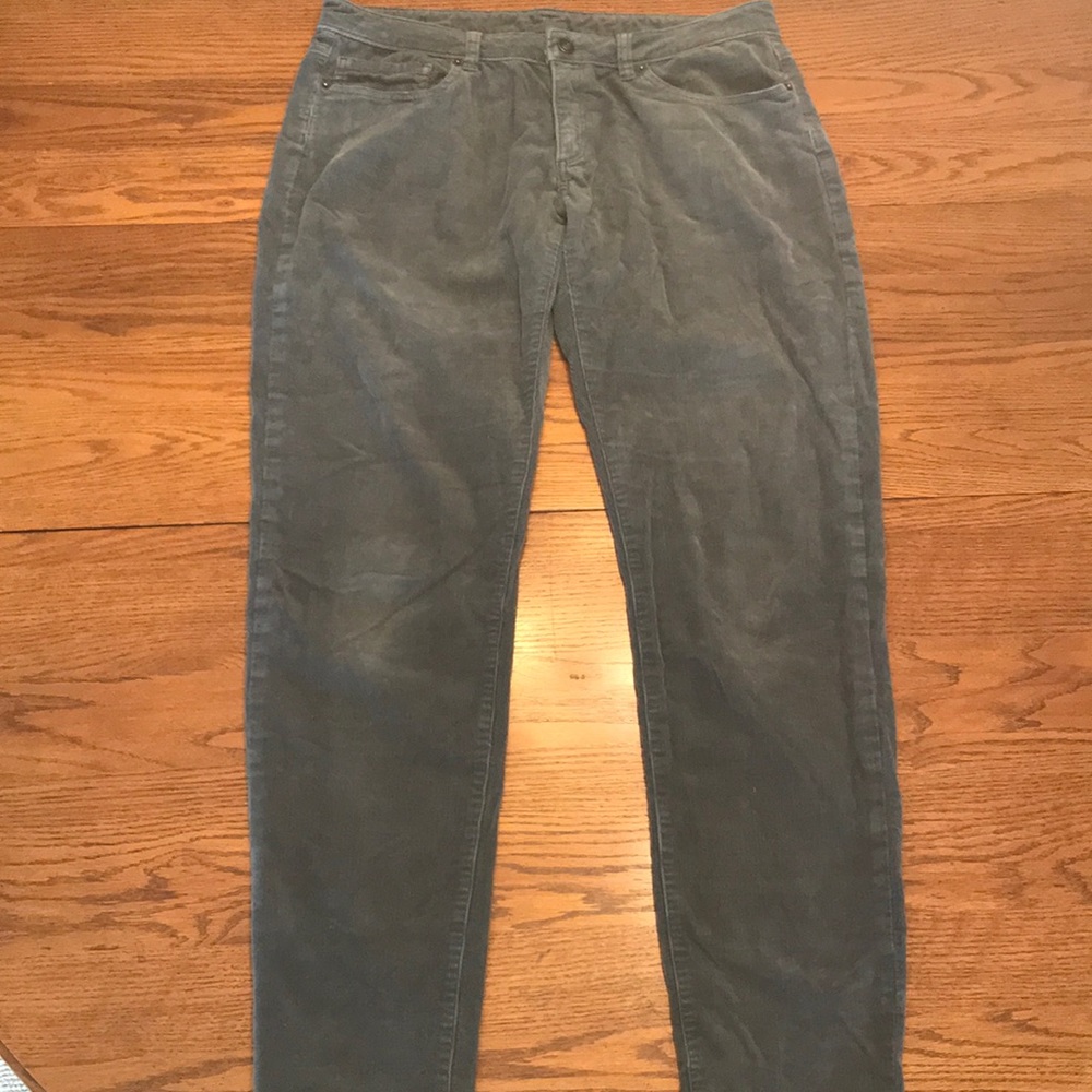 Patagonia grey corduroys in organic cotton